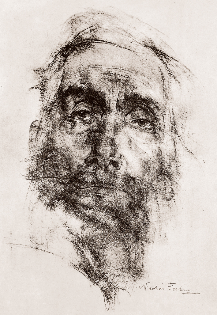  Nicolai Ivanovich Fechin —— 有胡须的老人